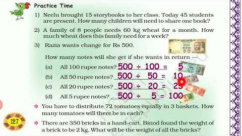 TABLES AND SHARES I DIVISION  I STORY PROBLEMS I NCERT SOLUTION I MATHS MAGIC I CLASS 4 I CHAPTER12
