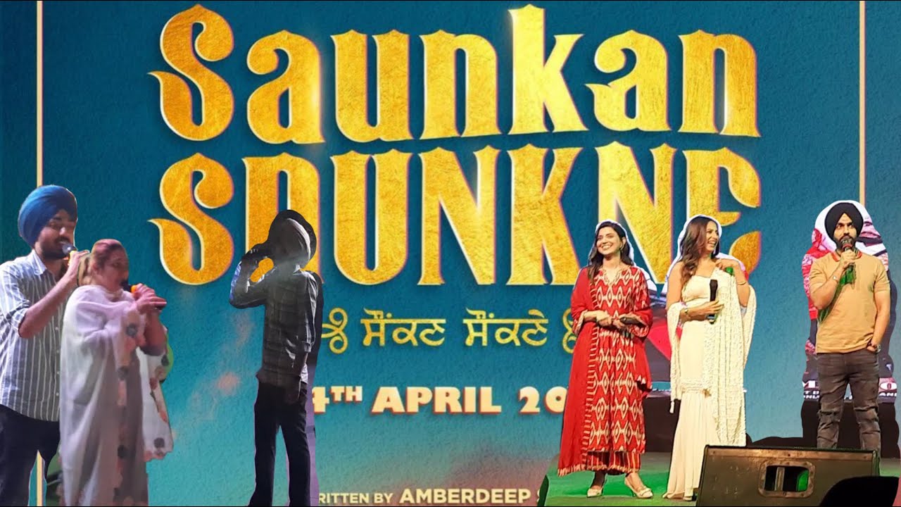 Saunkan-Saunkne promotion ,VR-Punjab with @AmmyVirk @NimratKhaira @SargunMetha like a festival