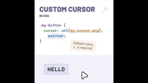CSS pro tricks: Adding custom cursors ! #css #cursor #html