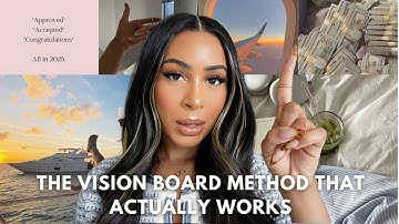 how to make a VISION BOARD that ACTUALLY WORKS (mine always come true) step-by-step guide + tips ✍🏽