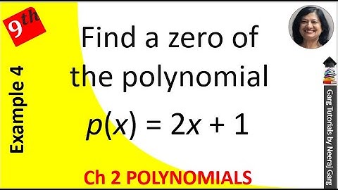Find a zero of the polynomial p(x)=2x+1 |class 9 maths polynomials | Polynomials Class 9