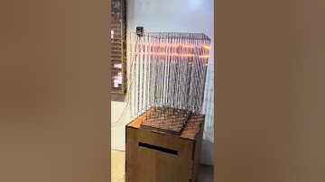 LED 8x8x8 cube running on a esp32 and SR-WLED