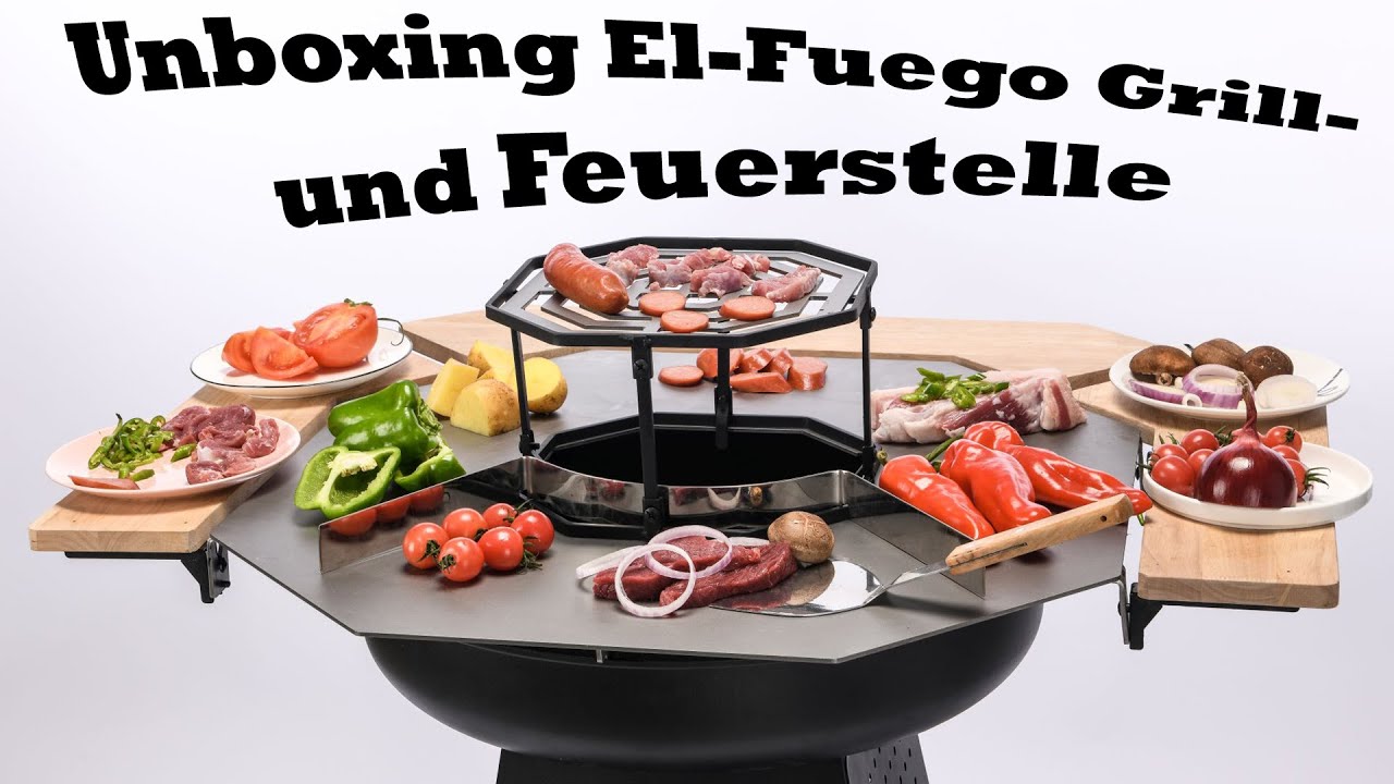 El Fuego® Grill- und Feuerstelle 2-in-1 » AY0329 « - YouTube | Feuerstellen