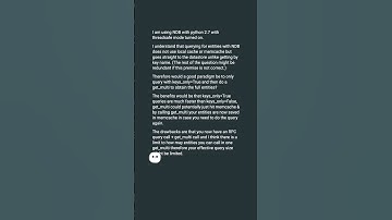 Is it best to query by keys_only=True then get_multi or just full query? #shorts