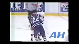 NHL Oct. 16, 1993 Darren McCarty,DET v Ken Baumgartner,TOR Toronto Maple Leafs Detroit Red Wings