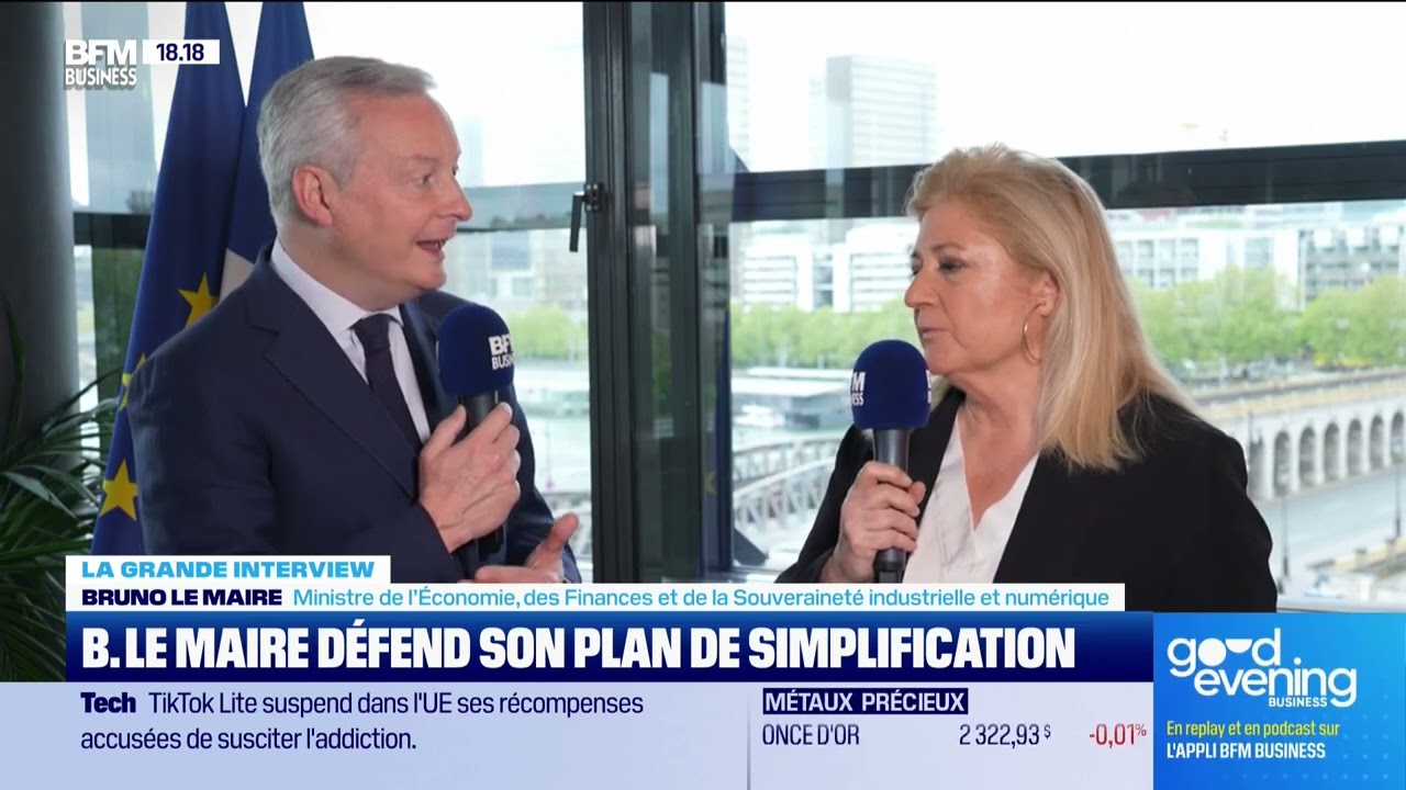 Bruno Le Maire (ministre de l’Économie) : « Simplification », le plan de  Bruno Le Maire