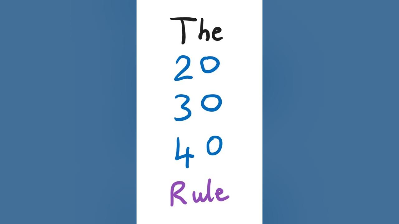 the-worst-investment-you-can-make-the-20-30-40-rule-youtube