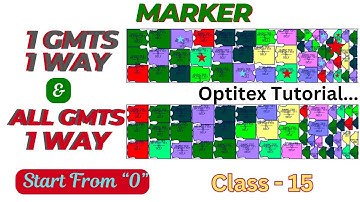 ONE WAY MARKER | ALL GMTS ONE WAY MARKER || ONE GMTS ONE WAY MARKER|| OPTITEX MARKER TUTORIAL ||