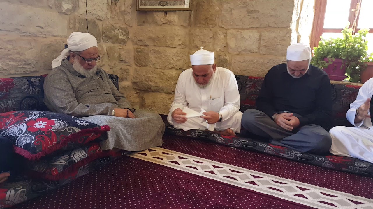 جلسة طيبة مع أهل الله سيدي الشيخ عبد الهادي الخرسة والشيخ احمد الفارس