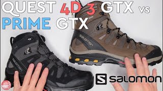 Salomon Quest 4D GTX vs Salomon Quest Prime GTX - YouTube