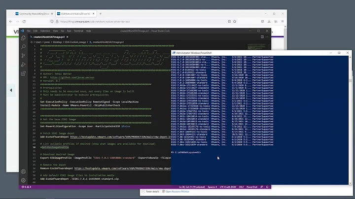 Creating a custom ESXi ISO installer image with additional network drivers