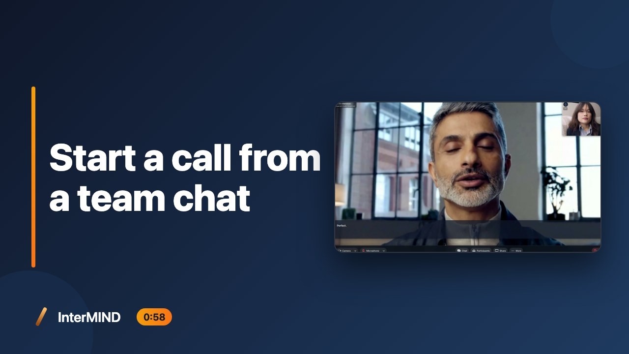 Start a call from a team chat — one click, the chat stays with you (2026)