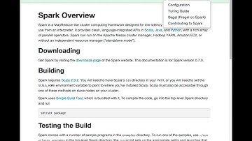 Spark Documentation Overview - Spark Screencast #2