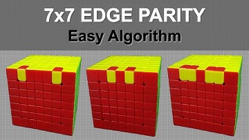 Easiest Way to Solve 7x7 Edge Parity