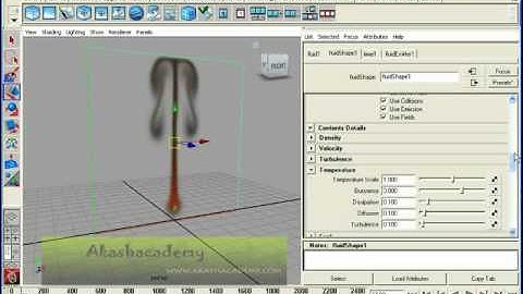 Fire using Maya Fluids
