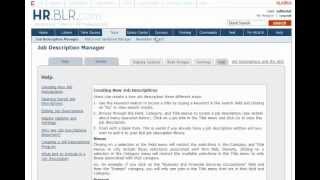HR.BLR.COM - Job Description Manager Tutorial