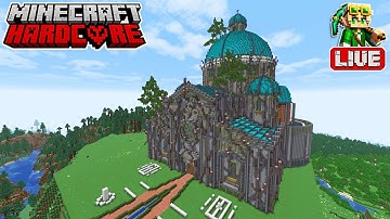 🔴 LIVE 🔴  Building Trees on the Library in my Hardcore Minecraft Forever World