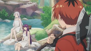 Stark Stumbled Upon Fern And Frieren Bathing In The River