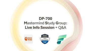 DP-700 Microsoft Certified Fabric Data Engineer Mastermind Study Group