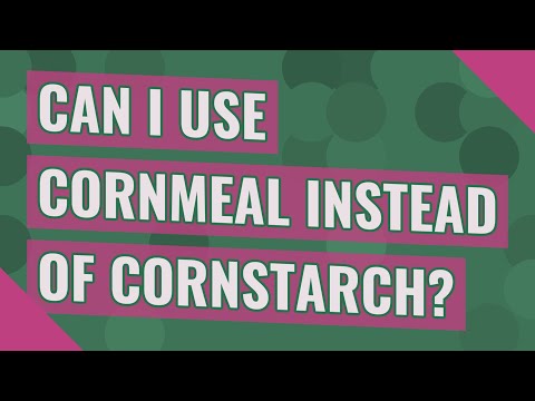 Can I Substitute Cornstarch With Cornmeal