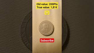 200 PESETAS COIN Spain, 1991 #shorts #short #catalogue #collecting #numismatics #coinvalue #rankings