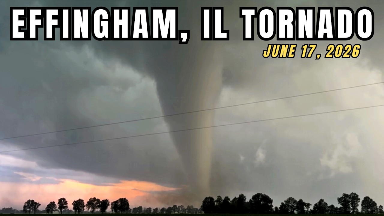 Close Footage of the EF-3 Tornado in Effingham, Illinois | June 17, 2026 (Trey Greenwood)