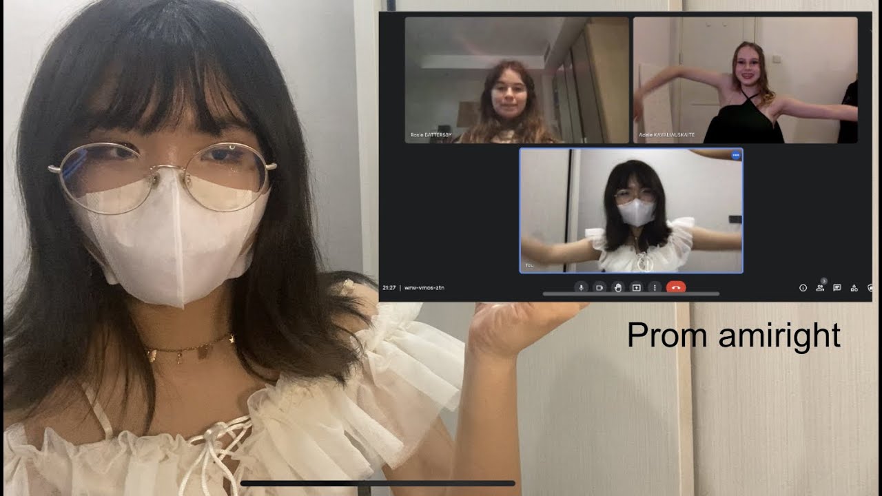 prom got cancelled so I had it online with a mass sum of two friends