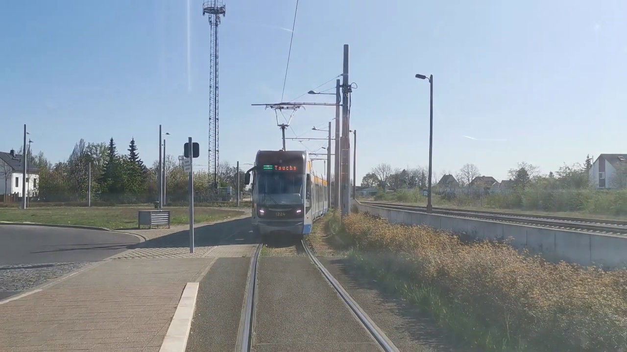 Straßenbahn mitfahrt Leipzig Linie 3