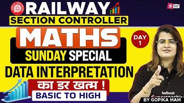 DATA INTERPRETATION Concept+ Practice | Maths Class for Section Controller Exam| Maths by Gopika Mam