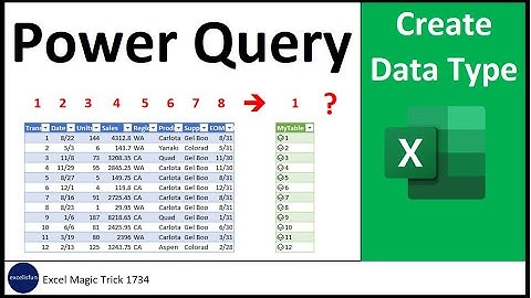 Store Full Table to One Column? Excel Power Query Puts Records in One Cell! Excel Magic Trick1734.