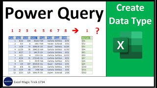 Store Full Table to One Column? Excel Power Query Puts Records in One Cell! Excel Magic Trick1734.