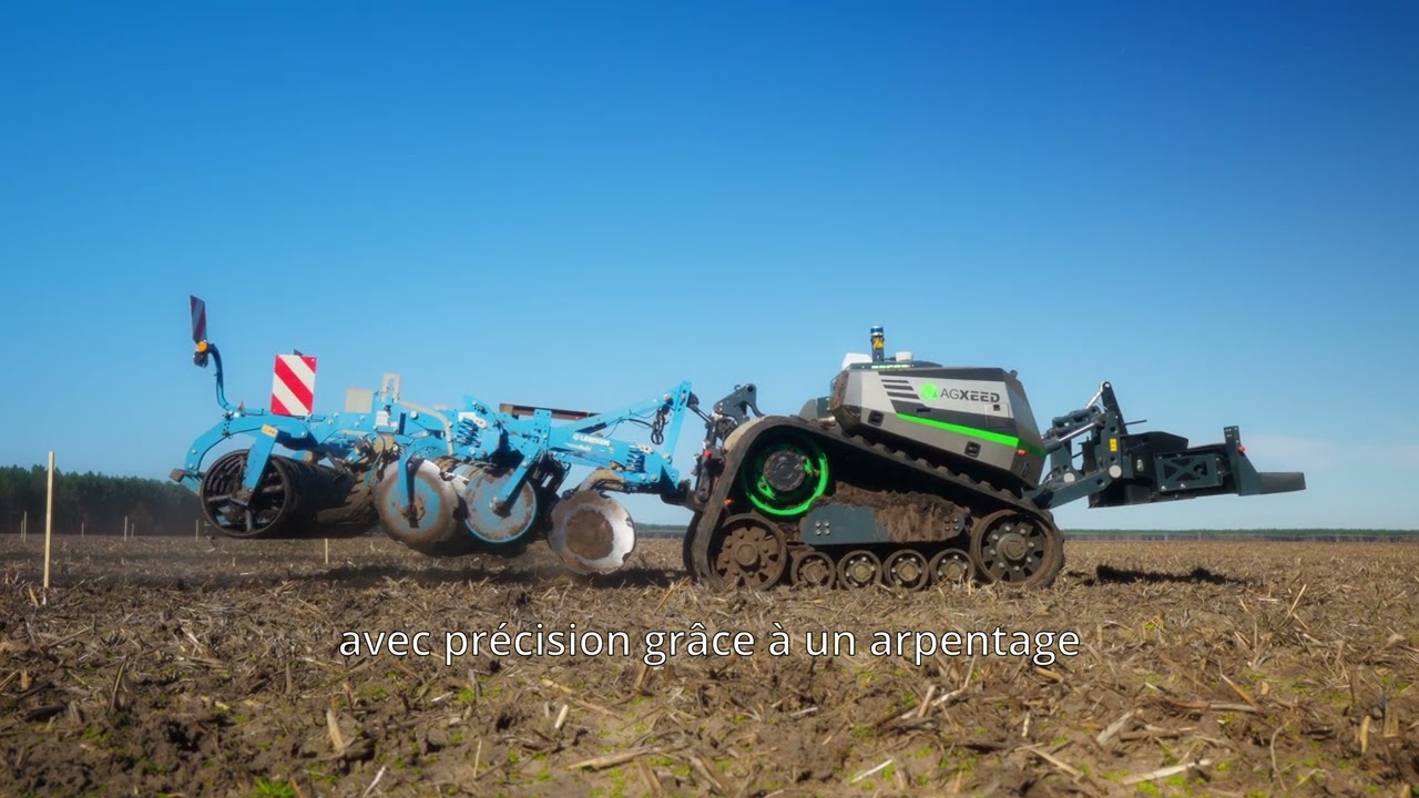 Terapolis - Démonstration machine autonome sur parcelle agrivoltaïque