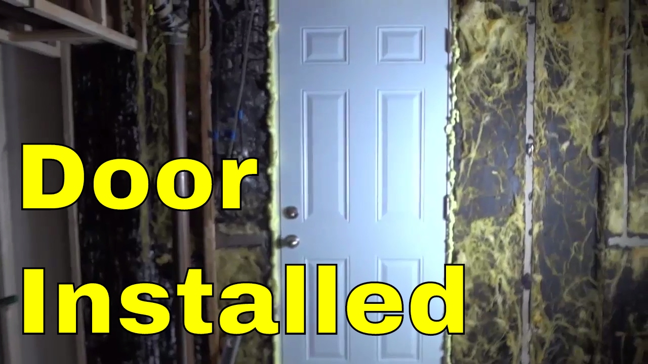 Installed An Exterior Door Diy Basement Renovation Youtube