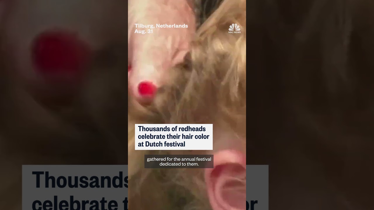 Thousands of redheads celebrate their hair color at a festival in the Netherlands