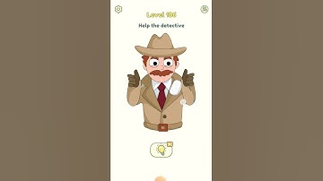 DOP 2 LEVEL 106 : HELP THE DETECTIVE (Delete One Part) ⚡ #DOP2 #SHORTS