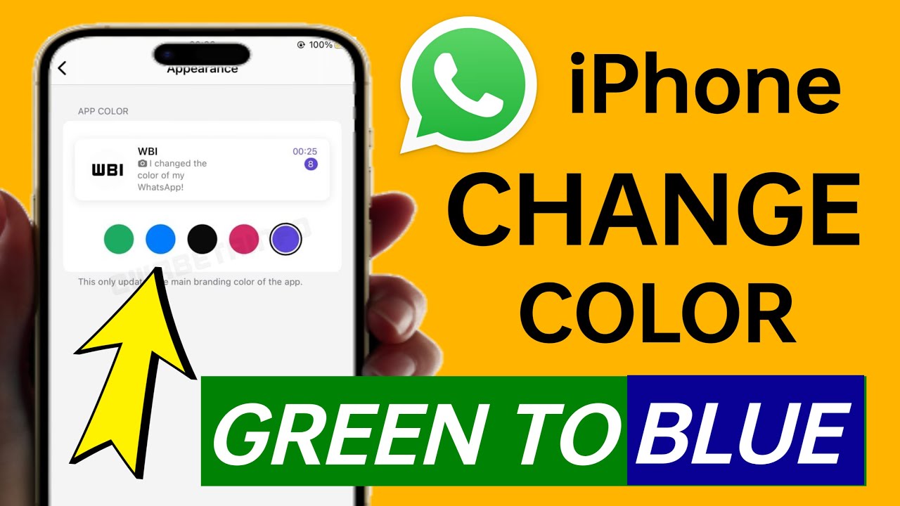 WhatsApp Green Colour Change | How to Change WhatsApp Colour from green to Blue in iPhone (ios)