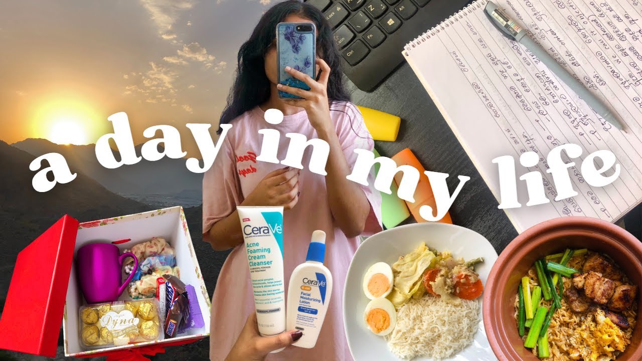 studying📚 + cooking🥗🥘 | මගේ ජීවිතයෙන් දවසක් ☀️📖👚🍳