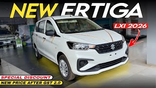 Maruti Suzuki Ertiga LXI Model 2026✅ Update Price,Mileage🔥Ertiga Base Model Details Review’s 