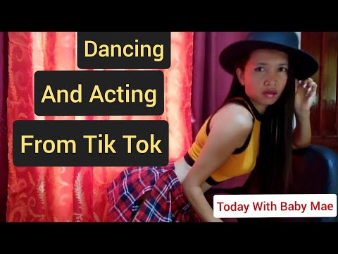 Mini Skirt Dancing and Acting from Tik Tok with Baby Mae in the Philippines