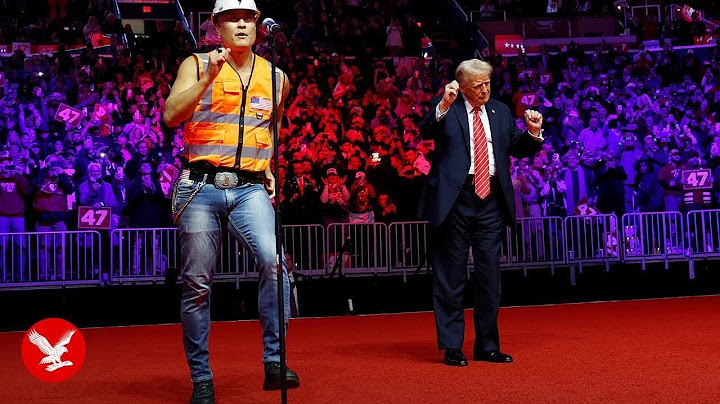Donald Trump dances to YMCA with Village People at Washington DC victory rally