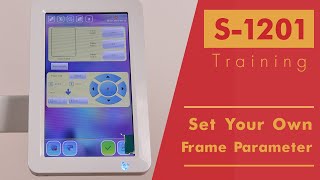 Smartstitch Embroidery Machine S1201 Control Panel How to Set Your Own Frame Parameter