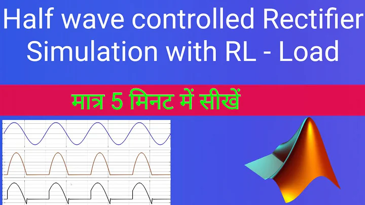 Single Phase Half Wave Controlled Rectifier with RL Load in MATLAB Simulink.