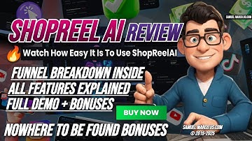 ShopReel AI Review (Full Bundle) 🔵 Demo, OTO Breakdown, Bonuses, Vendor Walkthrough + Full Tutorials
