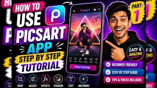 How to use Picsart App Step by Step Tutorial PART-1 How to use Picsart App Step by Step Tutorial PART-1