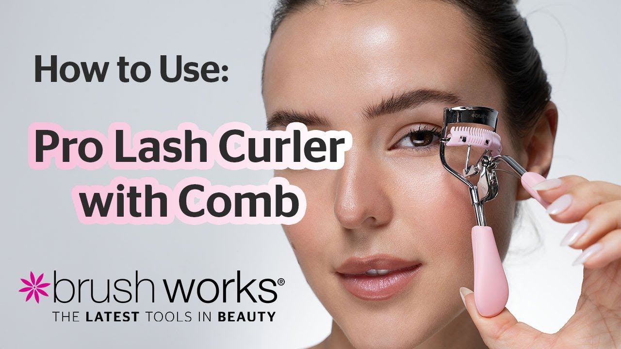 Brushworks - How to use Pro Lash Curler with Comb 