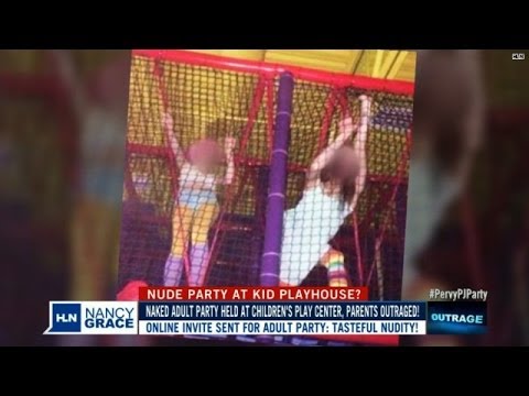 Nude Naked Nudist Party - Nude party at kidsÃ¢ playhouse outrages parents - YouTube
