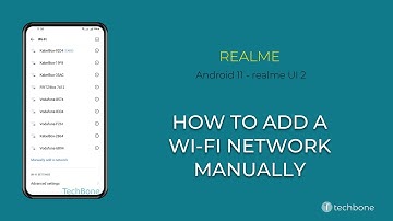 How to Add a Wi-Fi Network manually - realme [Android 11 - realme UI 2]