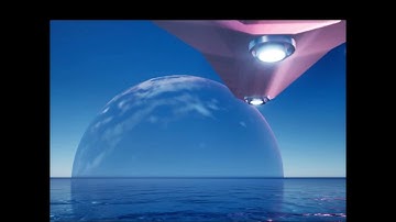 Space Aircraft Carrier flying over ocean #shorts