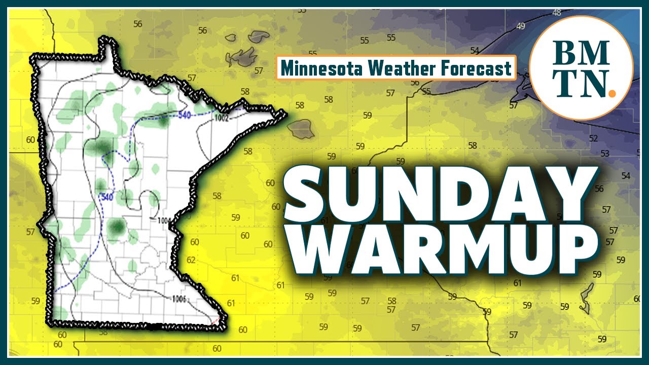 Weekend weather: Sunday warmup leads to rain chances - YouTube