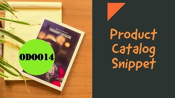 Odoo14 Product Catalog Snippet